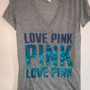 Size Small V-neck PINK t-shirt!